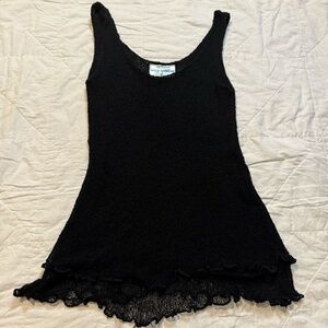 Wild Thing of Chico Wild Woman Mesh Black Double layered Tank Top